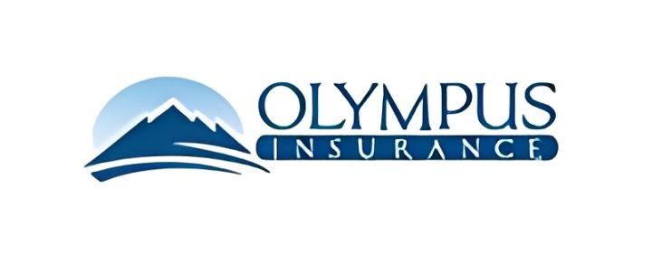 Olympus Insurance logo with mountain design